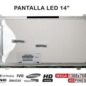 ECRÃ LED DE 14" PARA LAPTOP LTN140AT21-001 LTN140AT21-002 LTN140RT21-T01