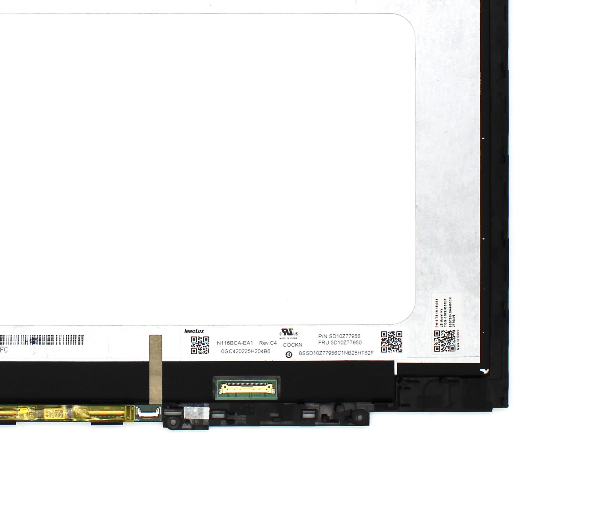 ECRÃ TÁTIL LED DE 11.6" PARA PORTATIL LENOVO 300W YOGA GEN 4 COM QUADRO - Image 4