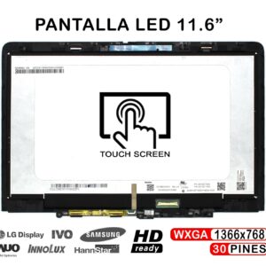ECRÃ TÁTIL LED DE 11.6" PARA PORTATIL LENOVO 300W YOGA GEN 4 COM QUADRO