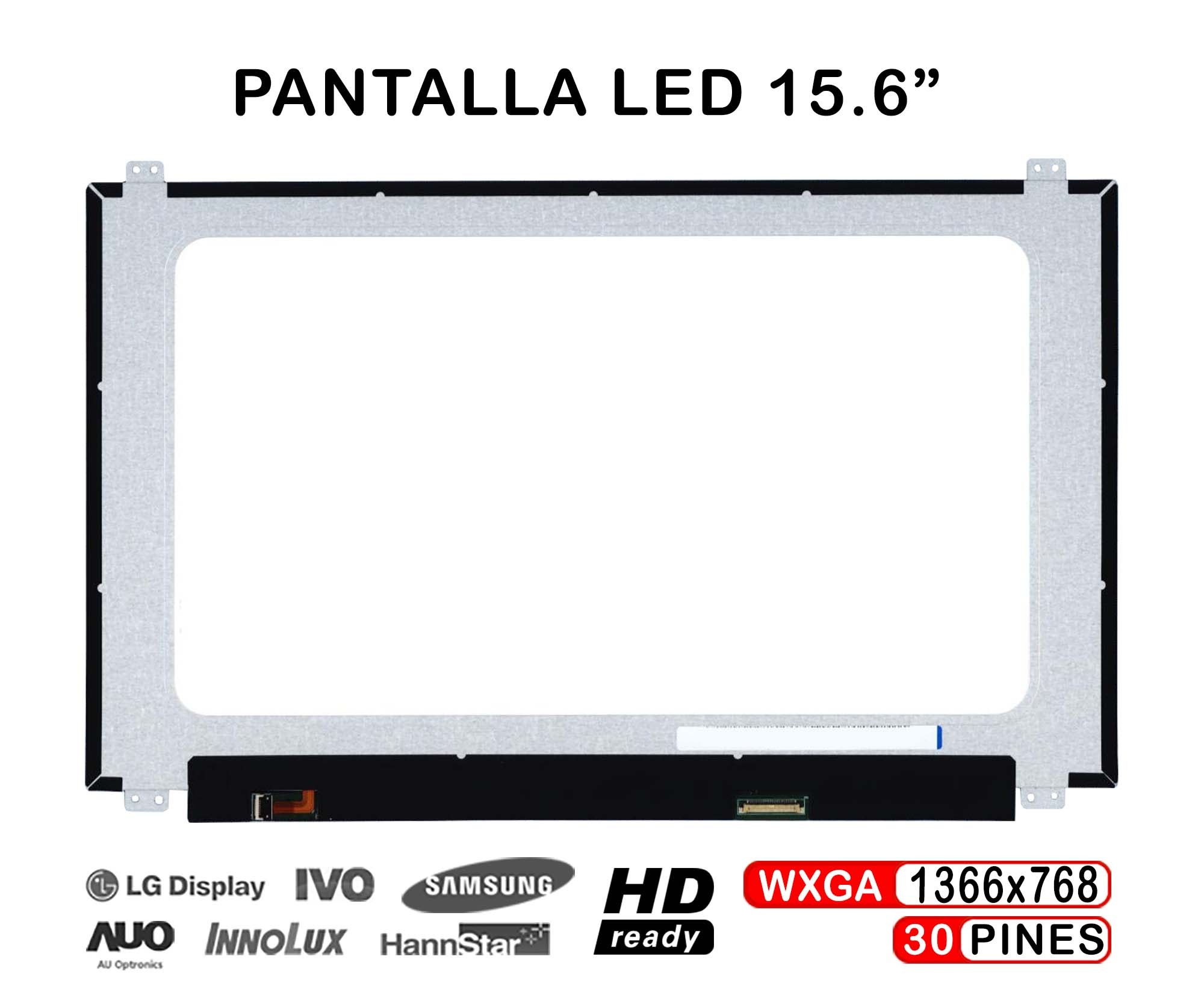 ECRÃ LED DE 15,6" PARA LAPTOP LENOVO NT156WHM-N45 V8.0 5D10M42874
