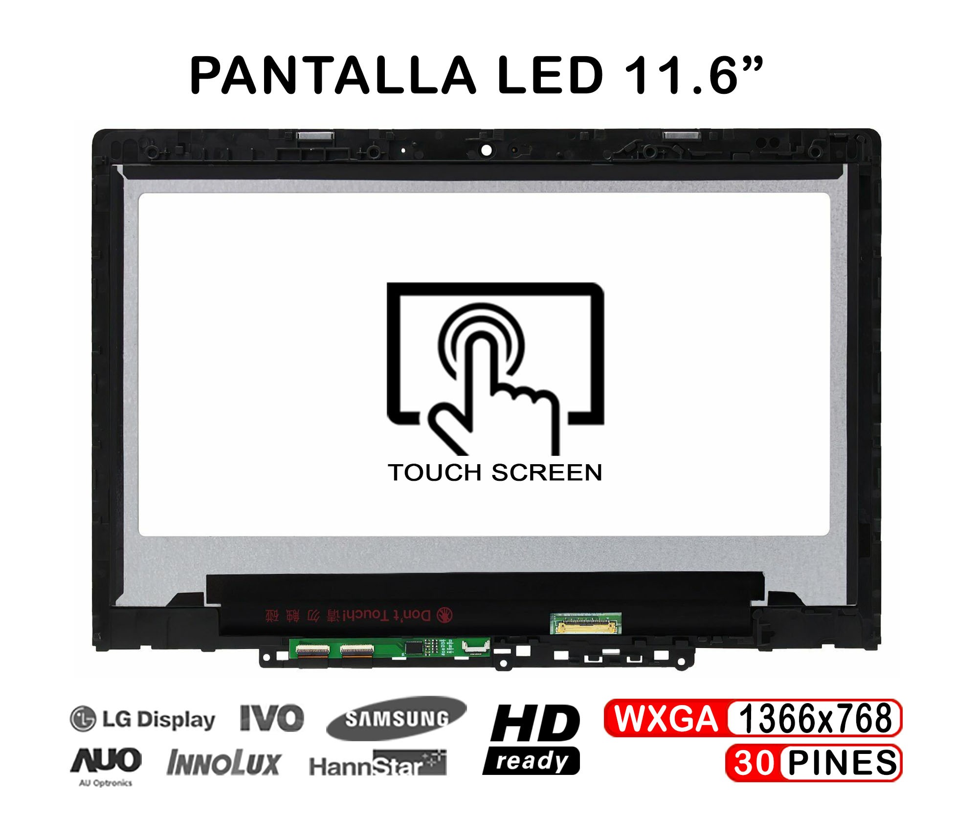 ECRÃ LED COM ESTRUTURA DE 11.6" PARA PORTATIL LENOVO WINBOOK 300E 2ND GEN 5D10T45069