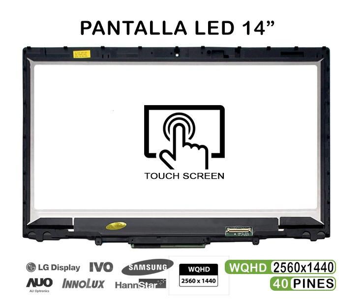 ECRÃ sensível ao toque de 14" para notebook Lenovo ThinkPad X1 QHD LP140QH1 SP E1