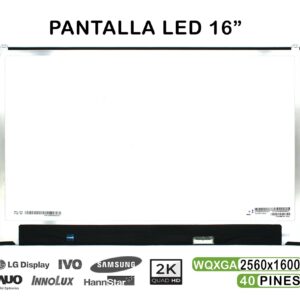 ECRÃ LED DE 16" PARA PORTATIL LP160WQ1-SPA1 40 PINES