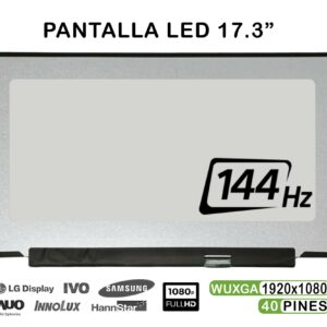 ECRÃ LED DE 17.3" PARA PORTÁTIL LP173WFG-SPB1 144HZ 40 PIN FHD