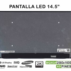 ECRÃ LED DE 14.5" PARA PORTATIL N145GCG-GT1 LP145WQ1-SPB1 QHD 40 PINES