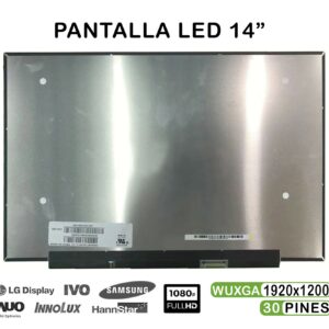 ECRÃ LED DE 14" PARA PORTATIL NE140WUM-N61 1920X1200 30 PINES