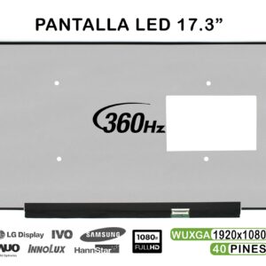 ECRÃ LED DE 17.3" PARA PORTATIL NE173FHM-NZ6 V8.0 360HZ FHD 40 PINES