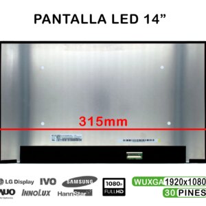 ECRÃ LED DE 14" PARA PORTÁTIL NT140FHM-N46 FHD 30 PINOS