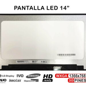 ECRÃ LED DE 14" PARA LAPTOP NT140WHM-N45 30 PINOS