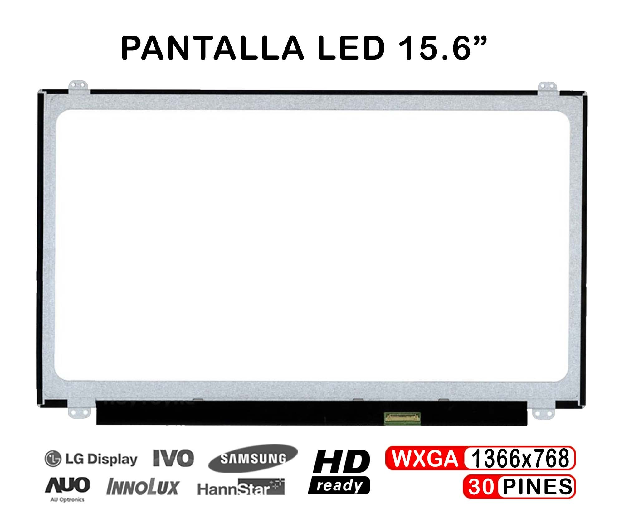 ECRÃ LED DE 15.6" PARA PORTATIL NT156WHM-N32 V8.0
