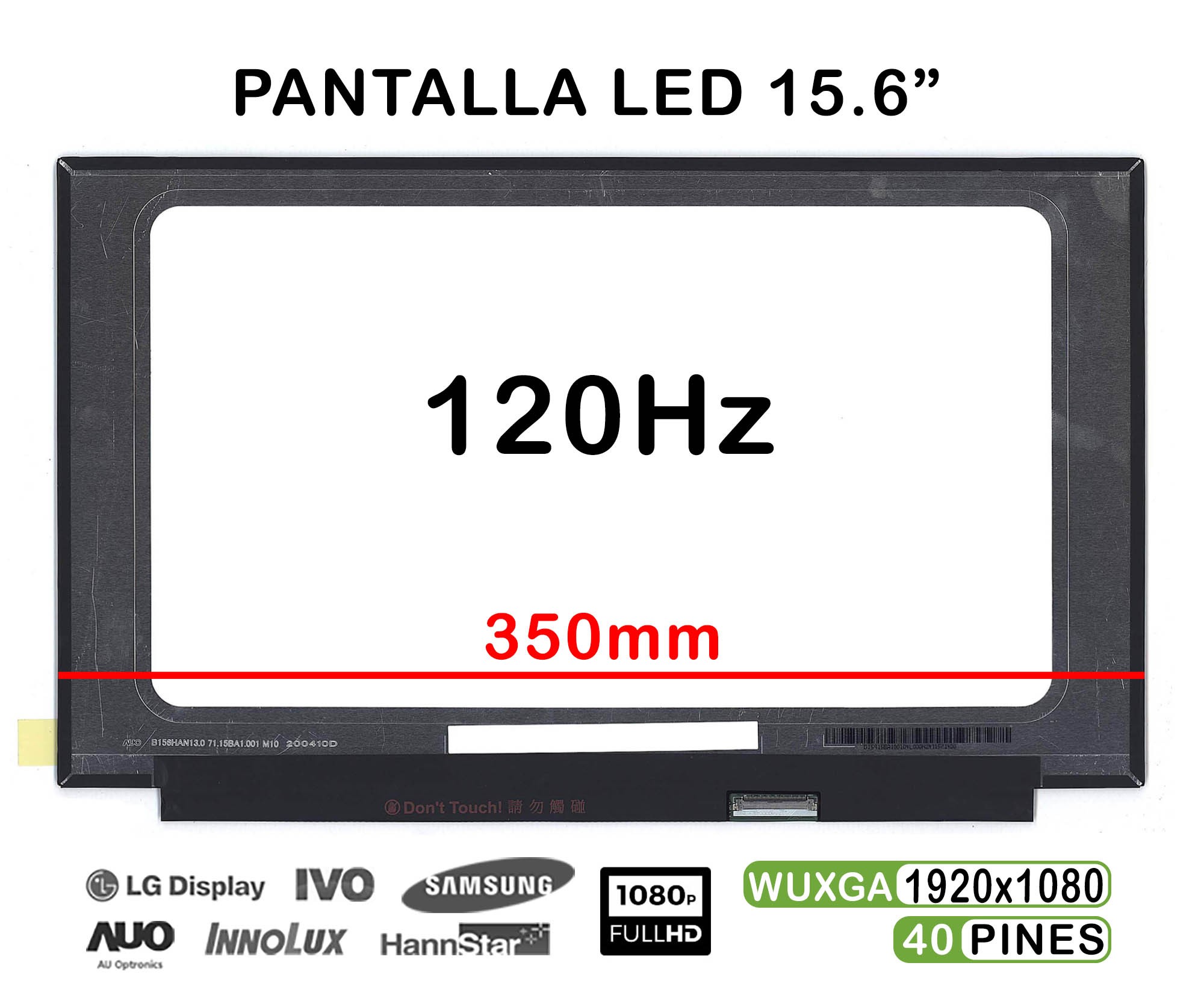 ECRÃ LED DE 15.6" PARA PORTATIL LENOVO IDEAPAD GAMING 3I 15IMH05 NV156FHM-NX1 120HZ