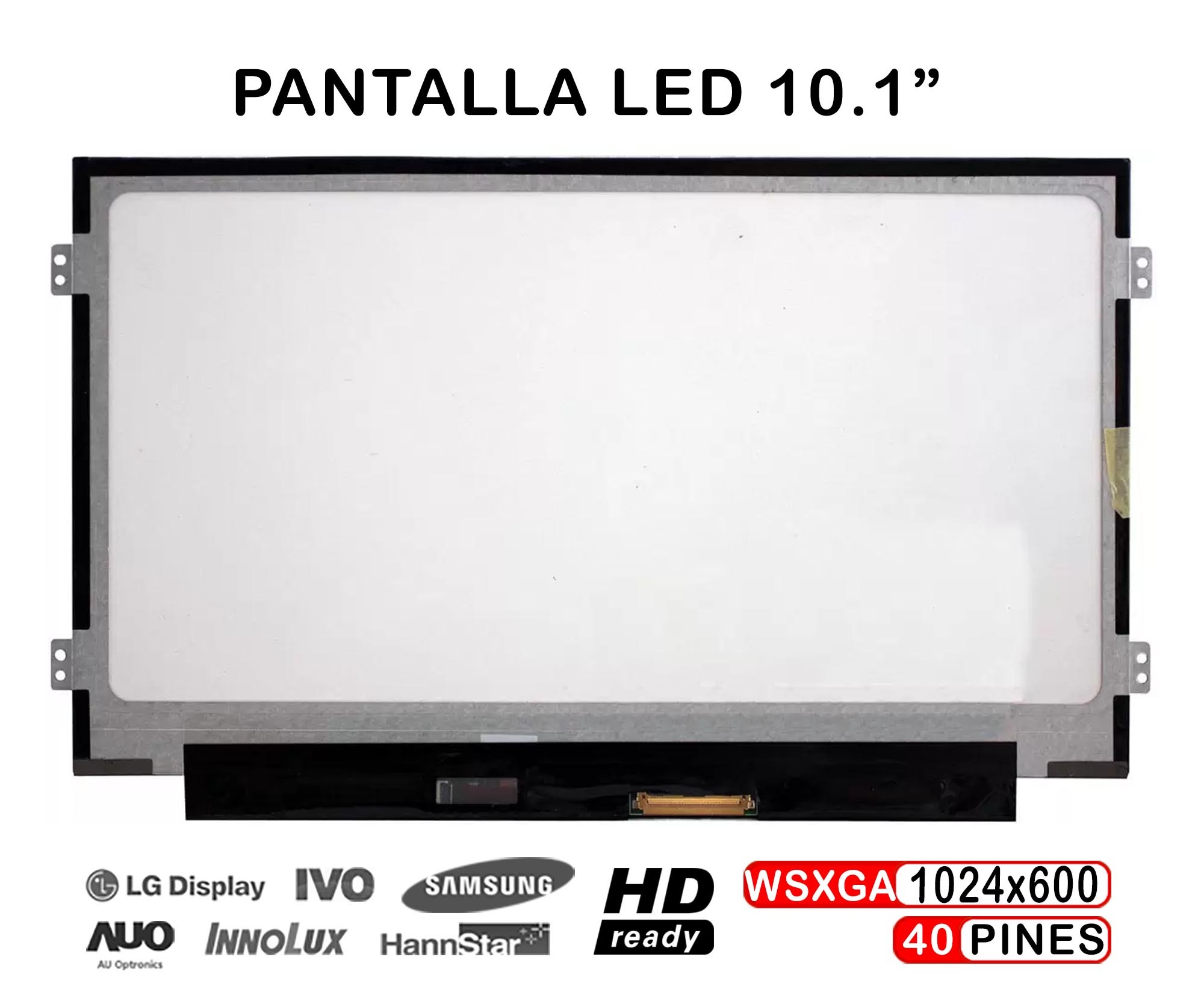 ECRÃ LED DE 10.1" PARA PORTATIL SAMSUNG LTN101NT05-A01
