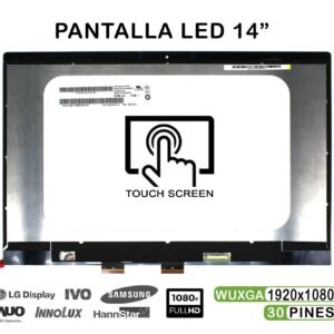 ECRÃ TÁTIL DE LED DE 14" SIN MOLDURA PARA PORTÁTIL HP PAVILION X360 14-CD 14M-CD