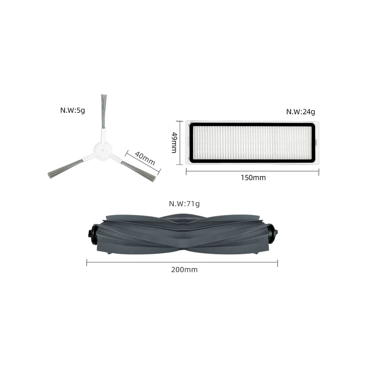 KIT DE RECAMBIOS PARA ASPIRADORA DREAME MOVA S10 PLUS - Image 2