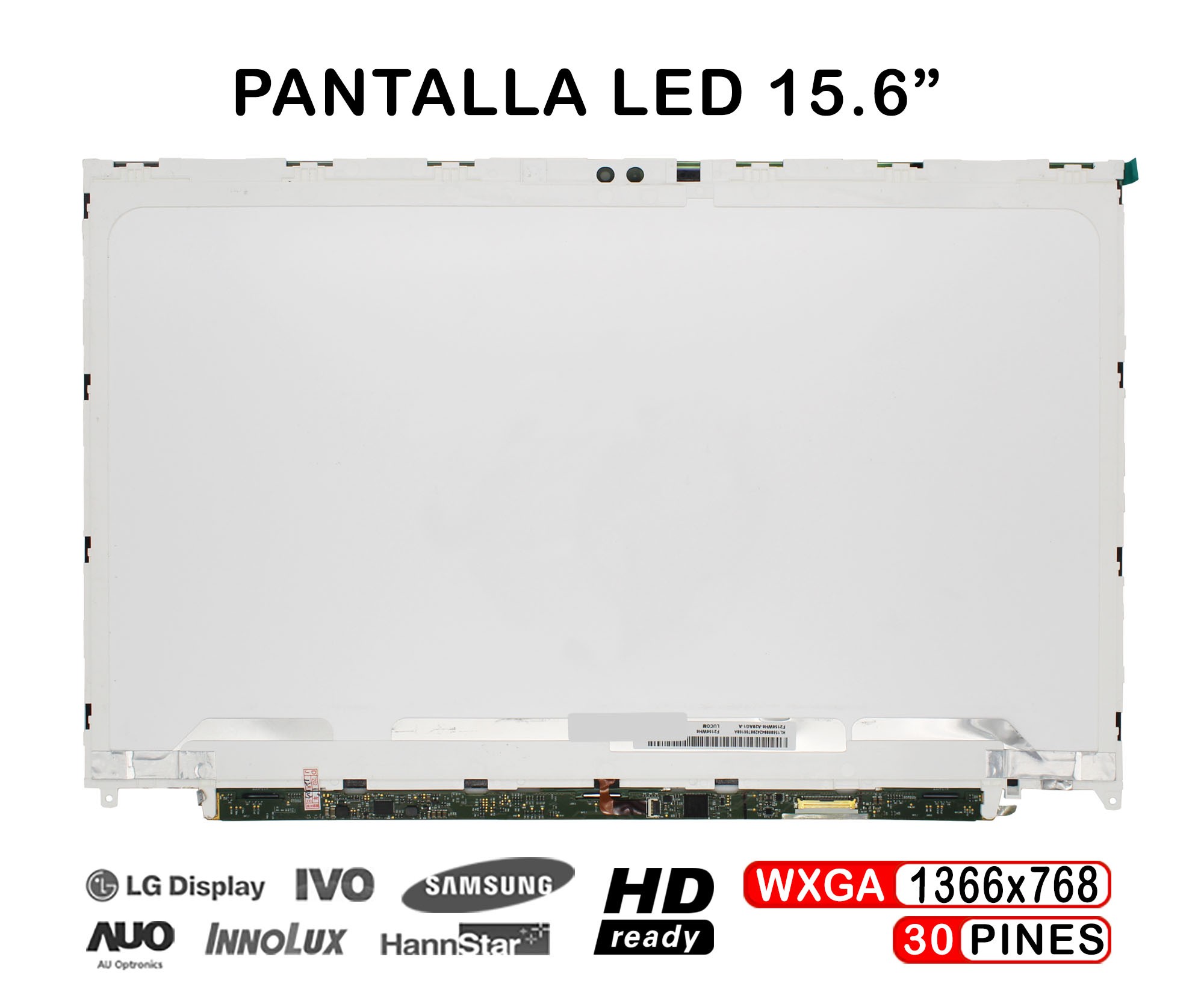 ECRÃ LED DE 15.6" PARA PORTÁTIL ACER ASPIRE M5-581 M5-581G M5-581T M5-581TG F2156WH6-A20AG1-A