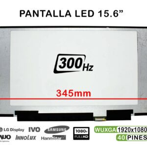 PANTALLA DE 15.6" PARA PORTÁTIL LQ156M1JW25 LED 1920×1080 REACONDICIONADA