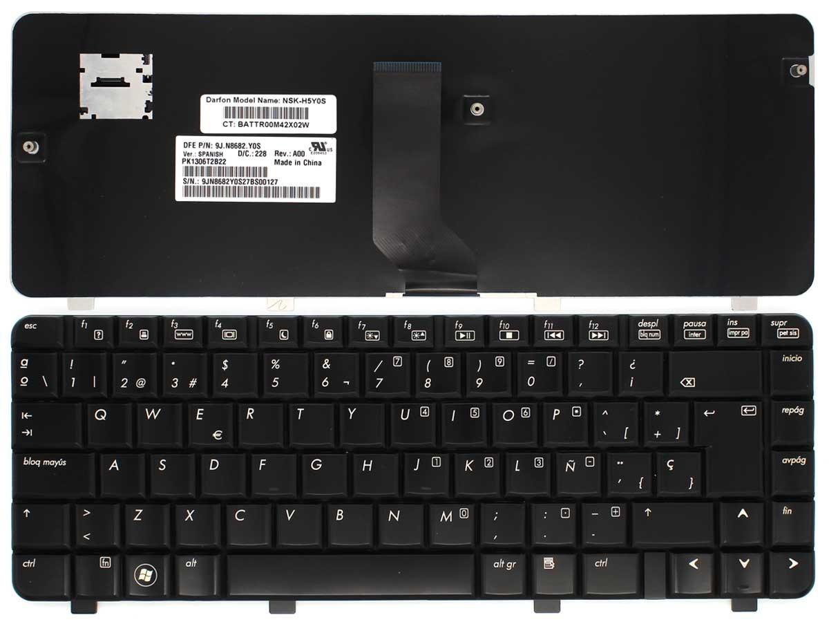 TECLADO PARA PORTATIL HP PAVILION DV3 DV3-2000 SERIES 9J.N28G82.P0S NSK-HFP0S AZUL OSCURO