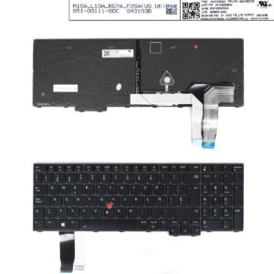 TECLADO RETROILUMINADO PARA PORTÁTIL LENOVO L15 GEN3 T16 P16S GEN1 18-0118A-DZ01-K17 SN21D93422AA PK132D6