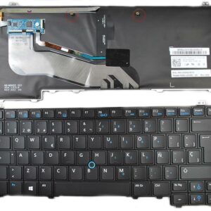 TECLADO PARA PORTATIL DELL LATITUDE E5440 PRETO POINTSTICK RETROILUMINADO