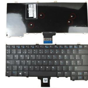 TECLADO PARA PORTATIL DELL LATITUDE E7440 E7420 E7240 PRETO