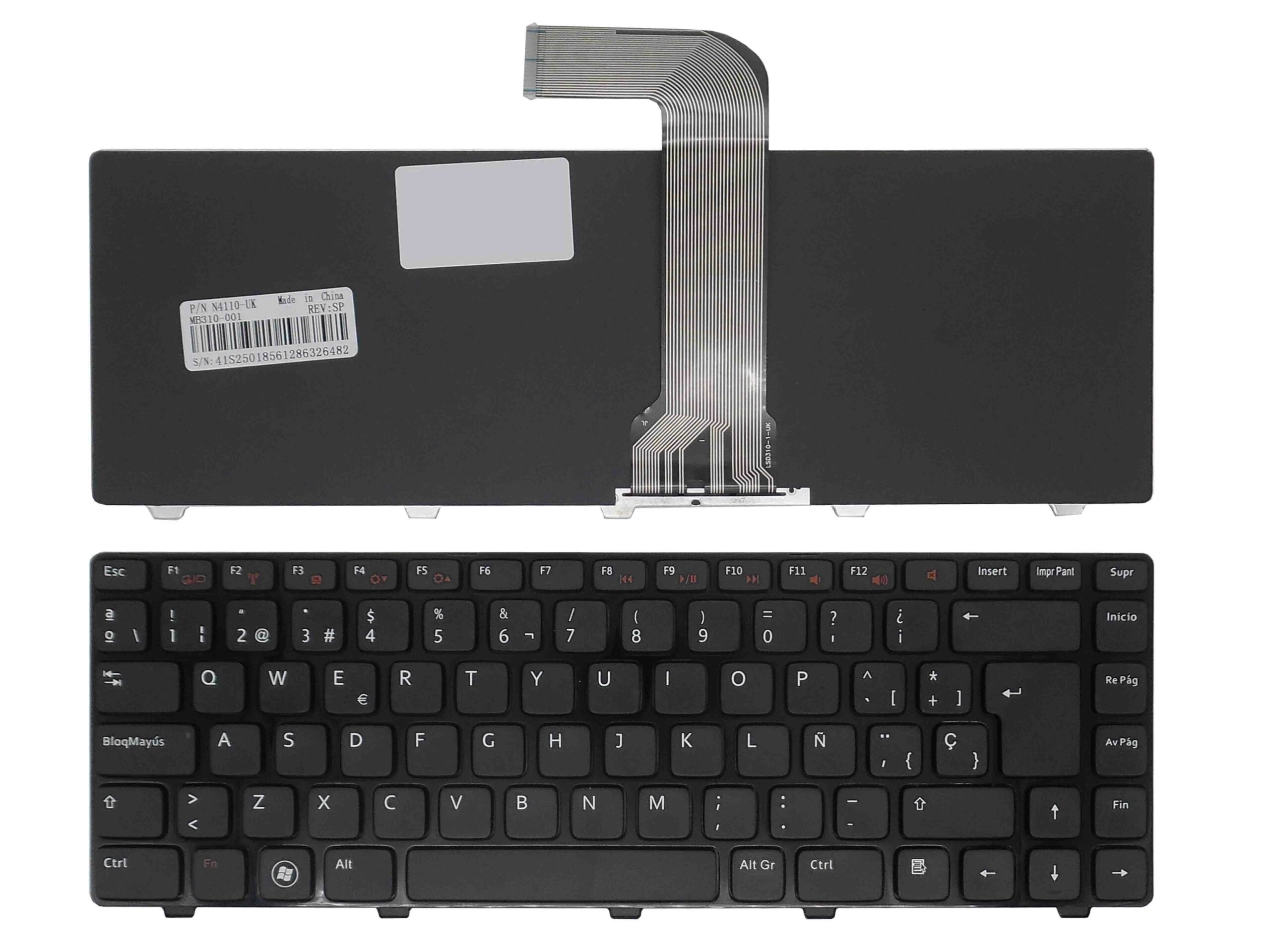 TECLADO PARA PORTATIL DELL VOSTRO 3550 XPS L502 INSPIRON N4050 M4040 M5050 M5040