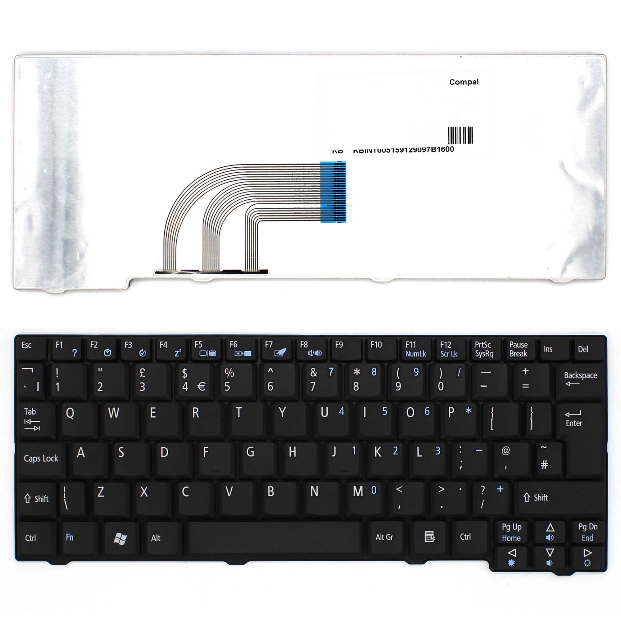 TECLADO PARA PORTATIL ACER ASPIRE ONE KAV60 D250 D150