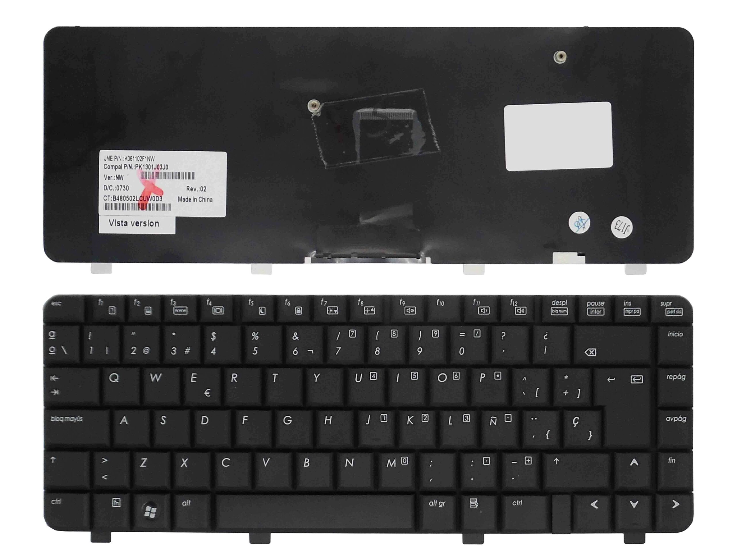 TECLADO PARA PORTATIL HP COMPAQ 510 PK1301J03J0