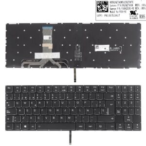 TECLADO PARA PORTATIL LENOVO LEGION Y520 Y520-15IKB R720 R720-15IKB PRETO COM RETROILUMINAÇÃO