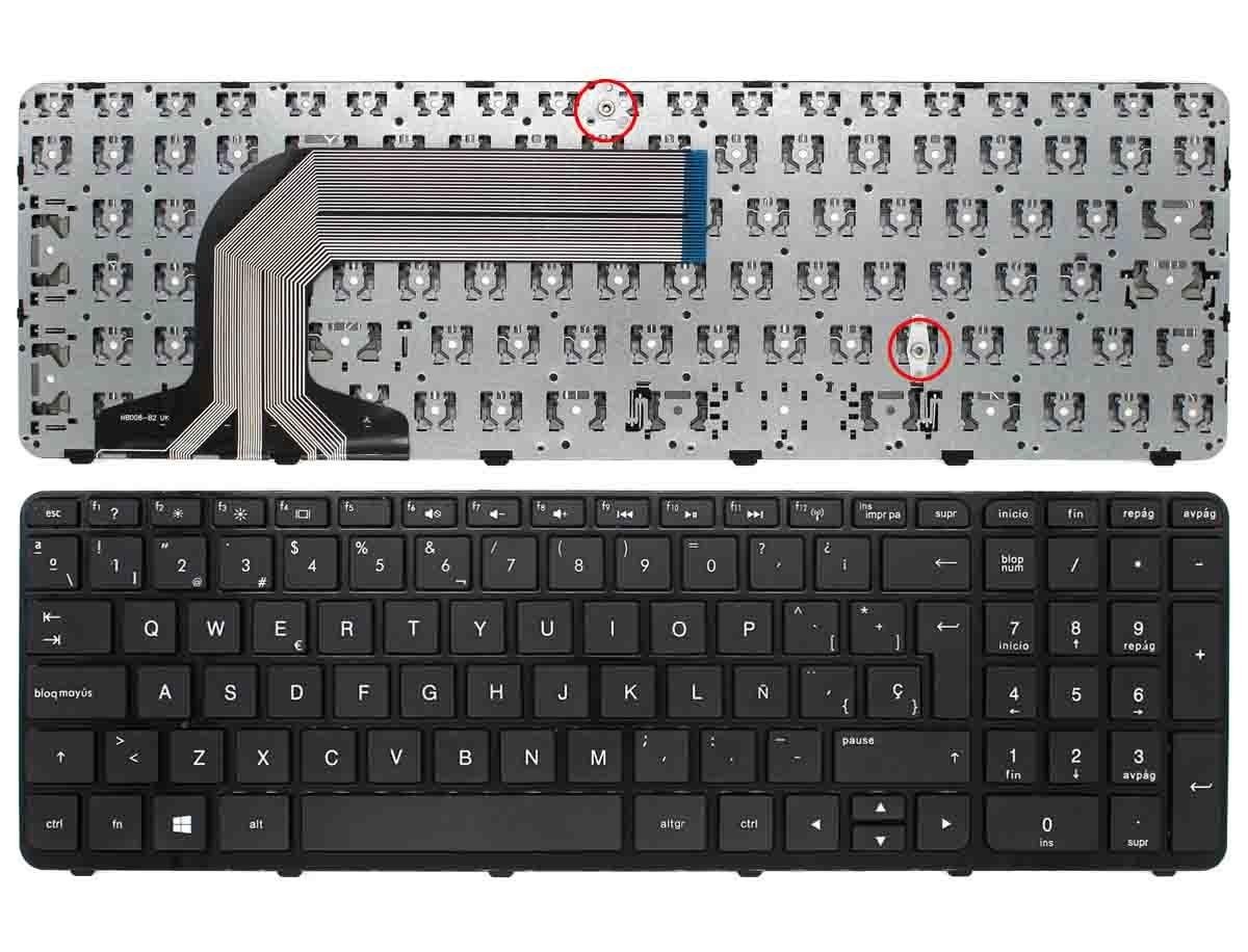 TECLADO PARA PORTATIL HP PAVILION 17-E COM ESTRUTURA PRETO BRILLANTE - Image 2