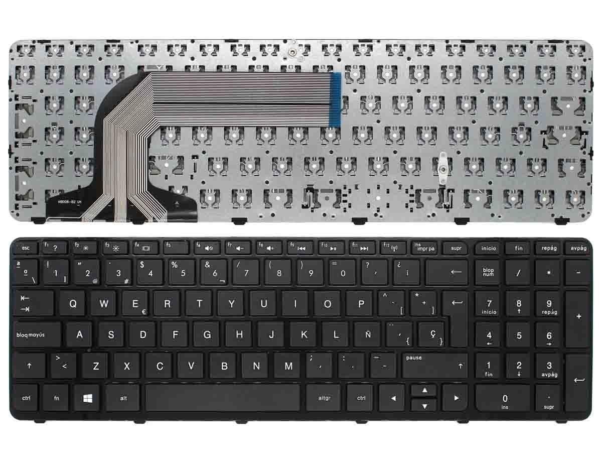 TECLADO PARA PORTATIL HP PAVILION 17-E COM ESTRUTURA PRETO BRILLANTE