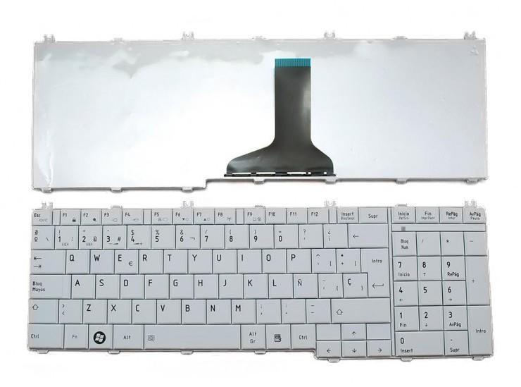 TECLADO PARA PORTATIL TOSHIBA SATELLITE C650 C660 L650 L670 L675 L675D BRANCO