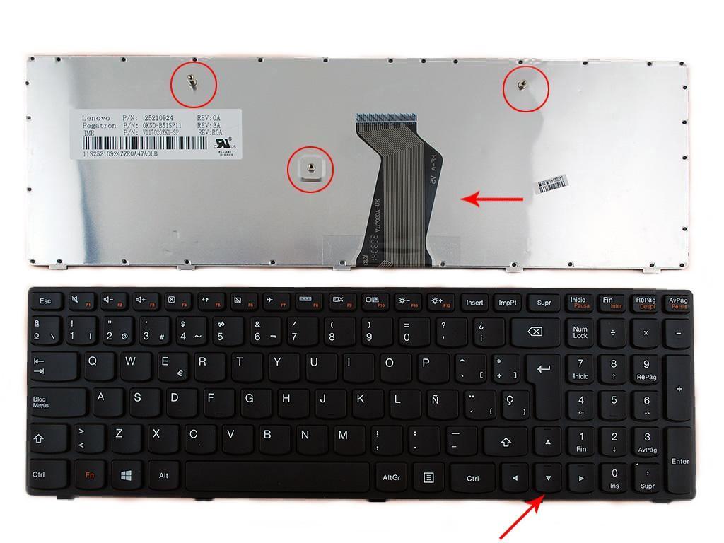 TECLADO PARA PORTATIL LENOVO G500 G505 G510 PRETO