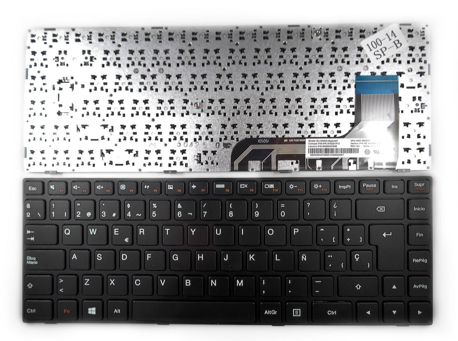 TECLADO PARA PORTATIL LENOVO IDEAPAD 100 100-14IBY PK131EQ1A12