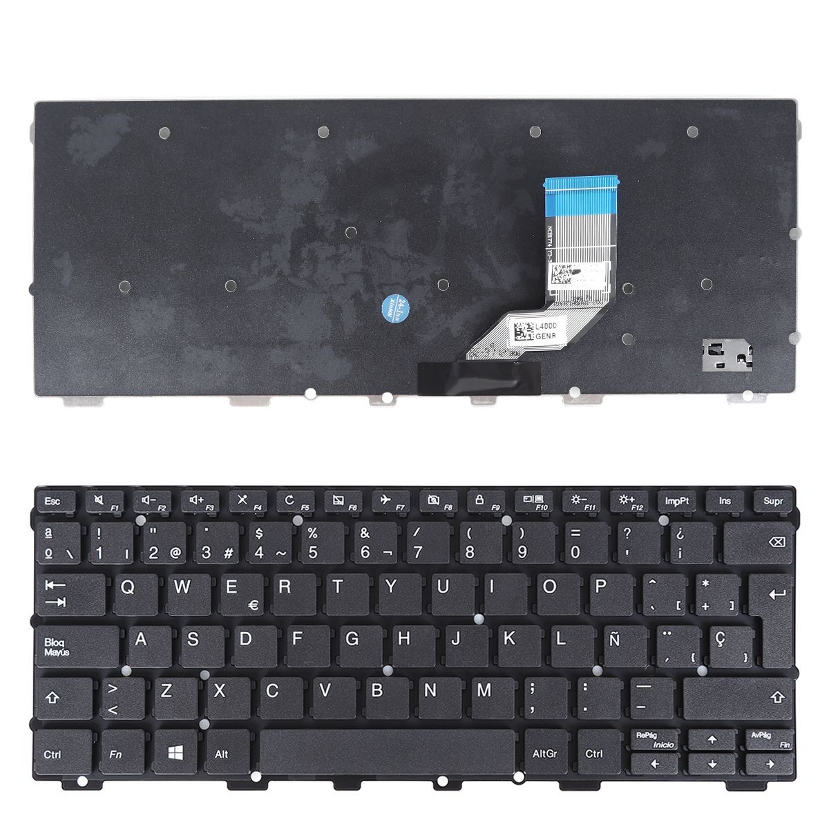 TECLADO PARA PORTÁTIL LENOVO N24 100E 300E 15-0228E-WX03-001 PRETO