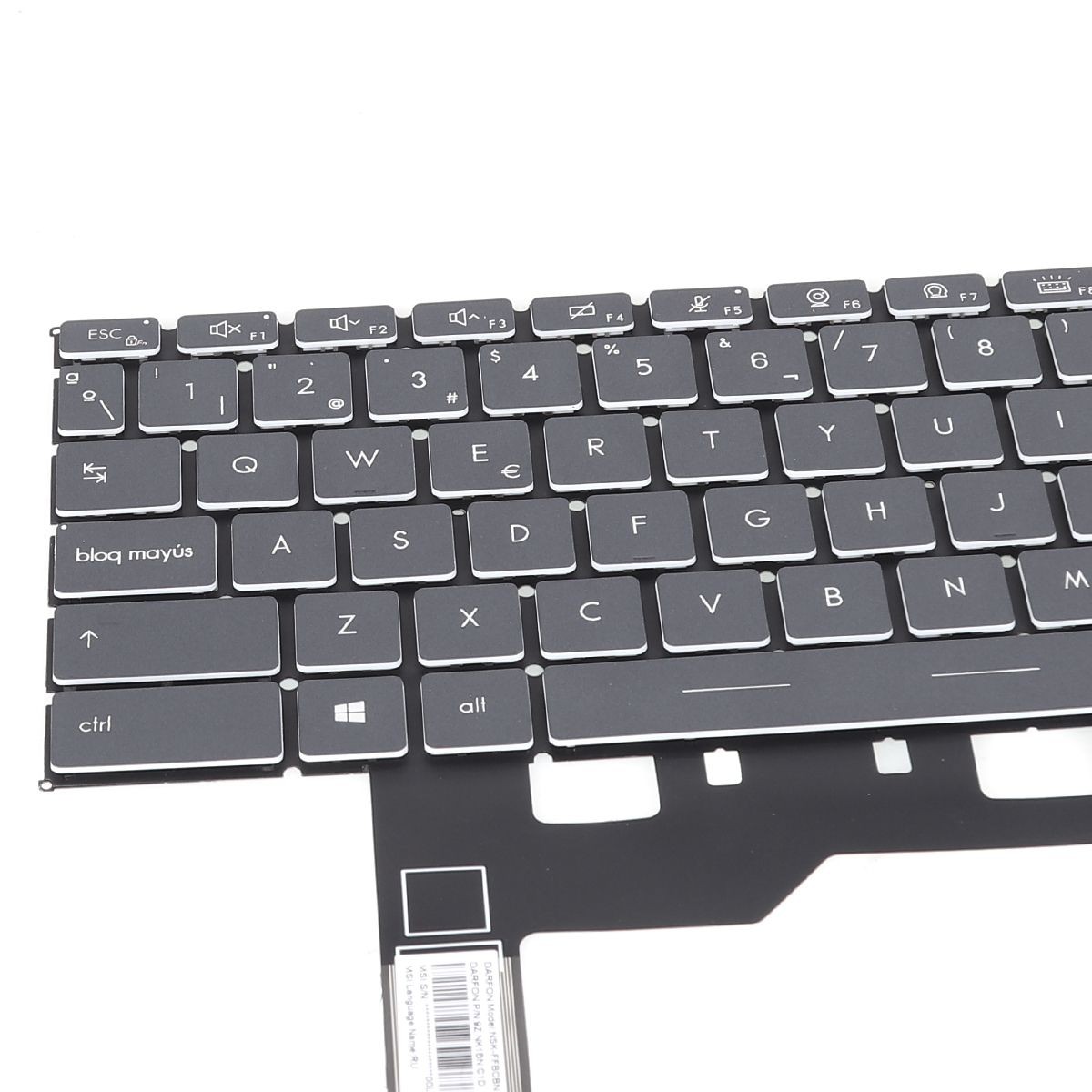 TECLADO RETROILUMINADO PARA PORTÁTIL MSI STEALTH 15M GS66 STEALTH GE66 RAIDER PRETO - Image 4