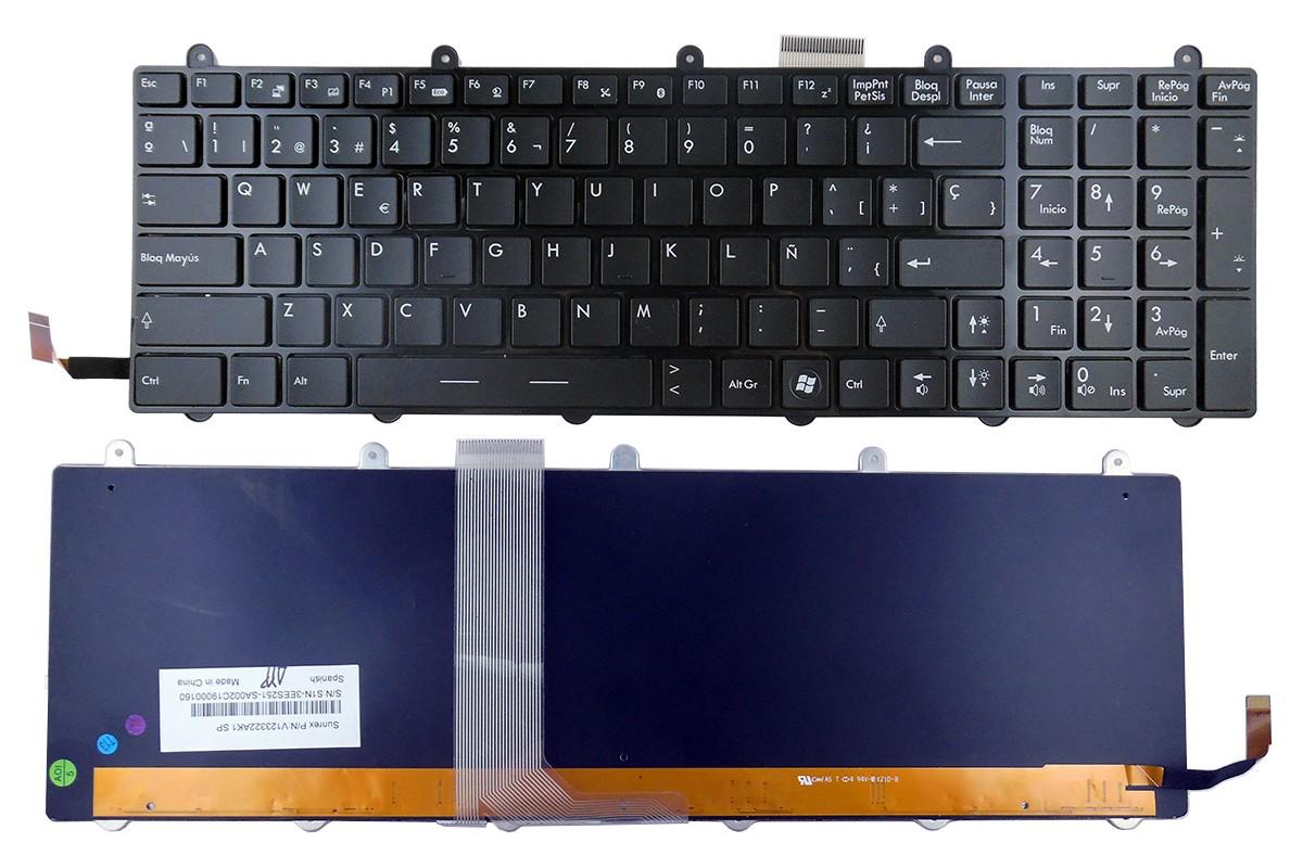 TECLADO PARA PORTATIL MSI STEELSERIES GT60 GT70 GX60 GX70 BACKLIT