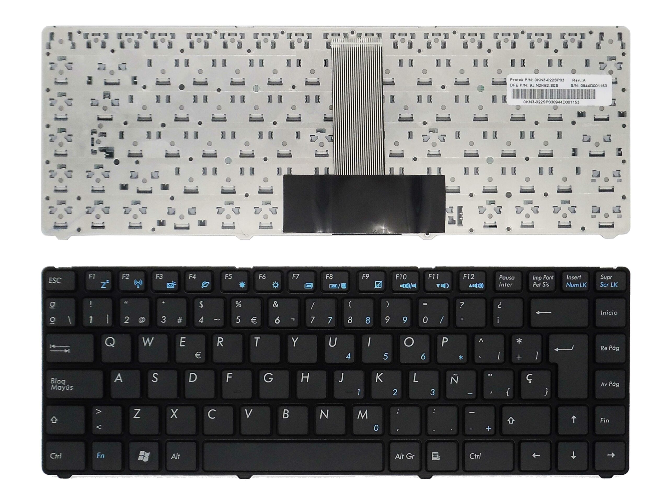 TECLADO PARA PORTATIL ASUS EEE PC 1201N-P 1201HA 1201HAB UL20