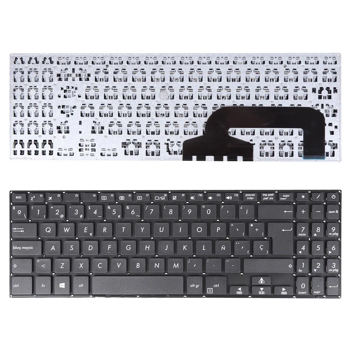 TECLADO PARA NOTEBOOK ASUS X507 X507MA X507U X507UA X507UB A507 A507MA PRETO