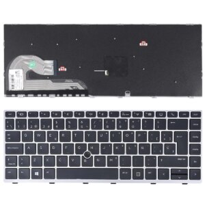 TECLADO PARA HP ELITEBOOK 840 G5 846 G5 840 G6 PRATA