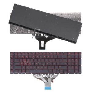 TECLADO PARA LAPTOP HP OMEN 17-CB 17-CB0002CA 17-CB0020NR 17-CB0040NR 17-CB0050NR 17-CB0070NR TPN-C144 17-CB0080NR PRETO