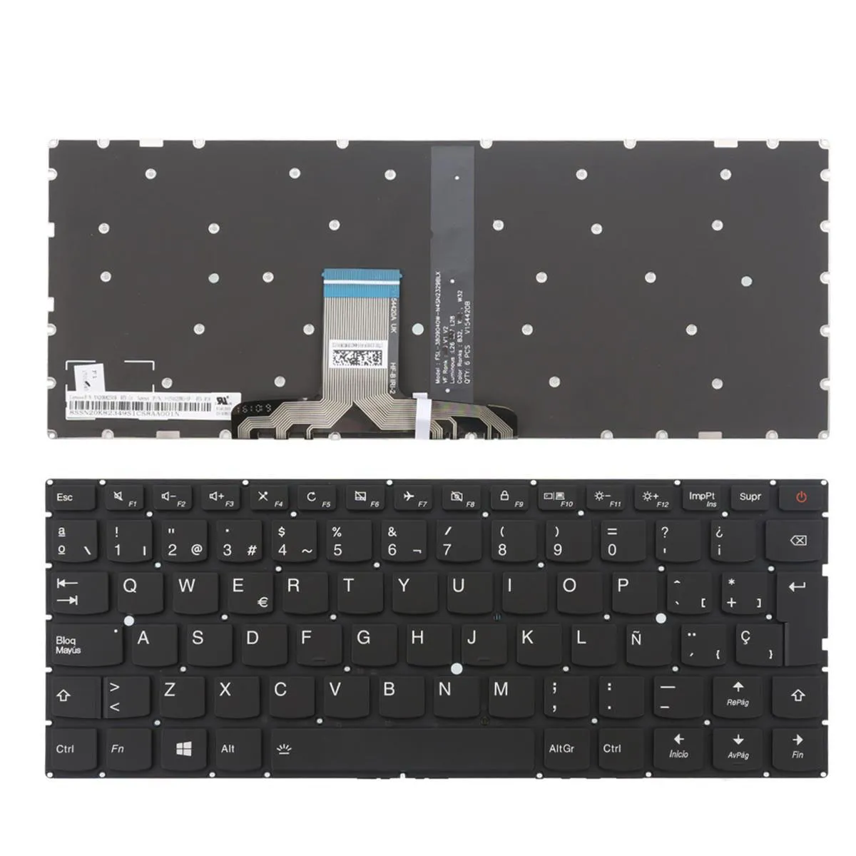 TECLADO PARA LAPTOP LENOVO 710S-13 PRETO