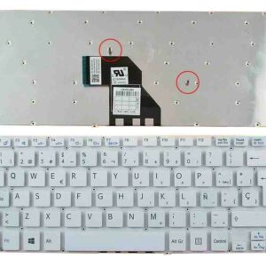 TECLADO PARA PORTATIL SONY VAIO SVF 14 BRANCO SIN ESTRUTURA WIN8