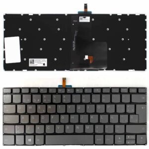 TECLADO PARA PORTATIL LENOVO IDEAPAD 320-14ISK 320S-14IKB 320S-14IKBR CINZA RETROILUMINADO