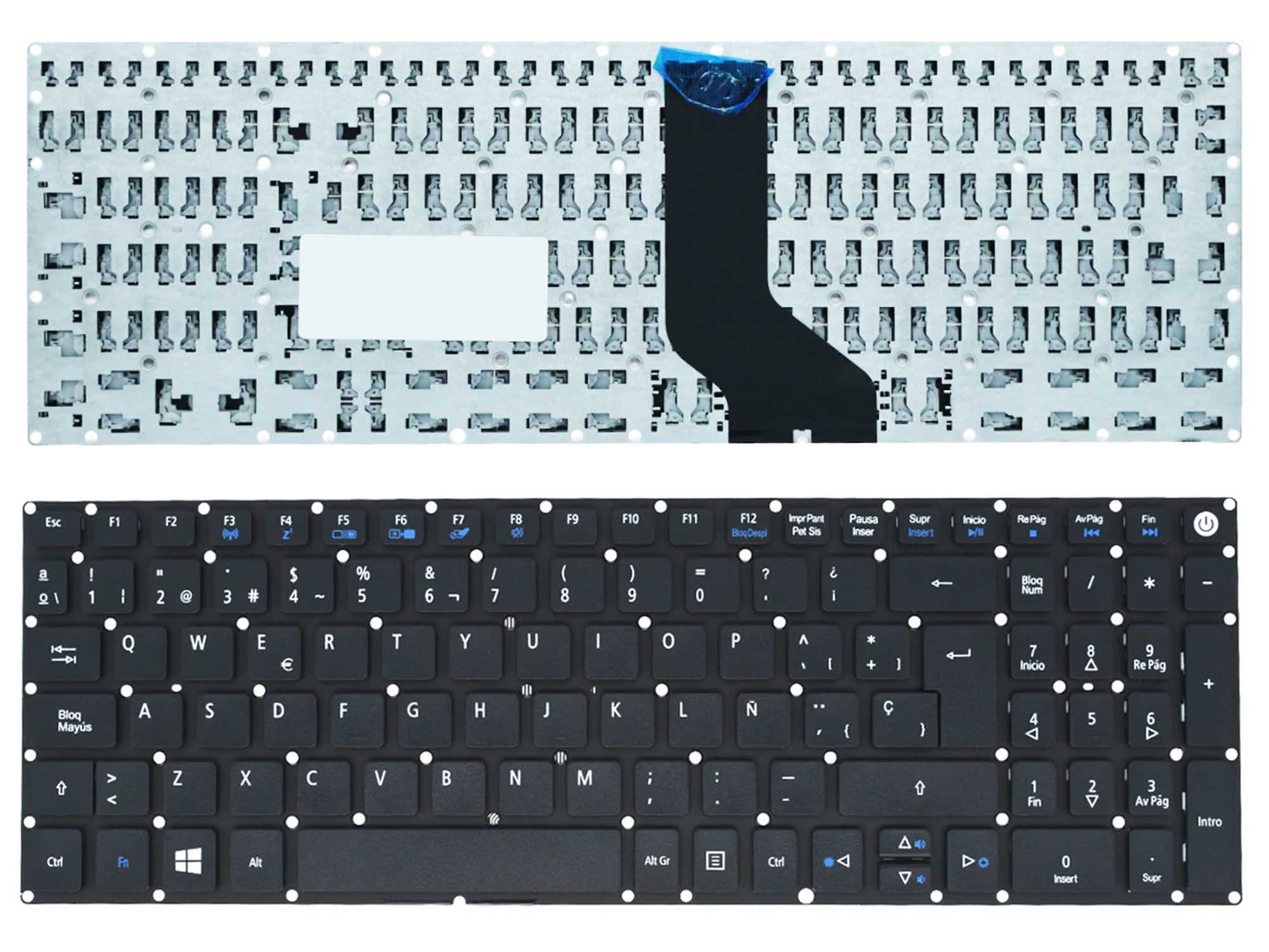 TECLADO PARA PORTATIL ACER ASPIRE E5-722 E5-772 V3-574G E5-573T E5-573 E5-573G E5-573T E5-532G 9Z.Nc3sw.10S Re1sw 0