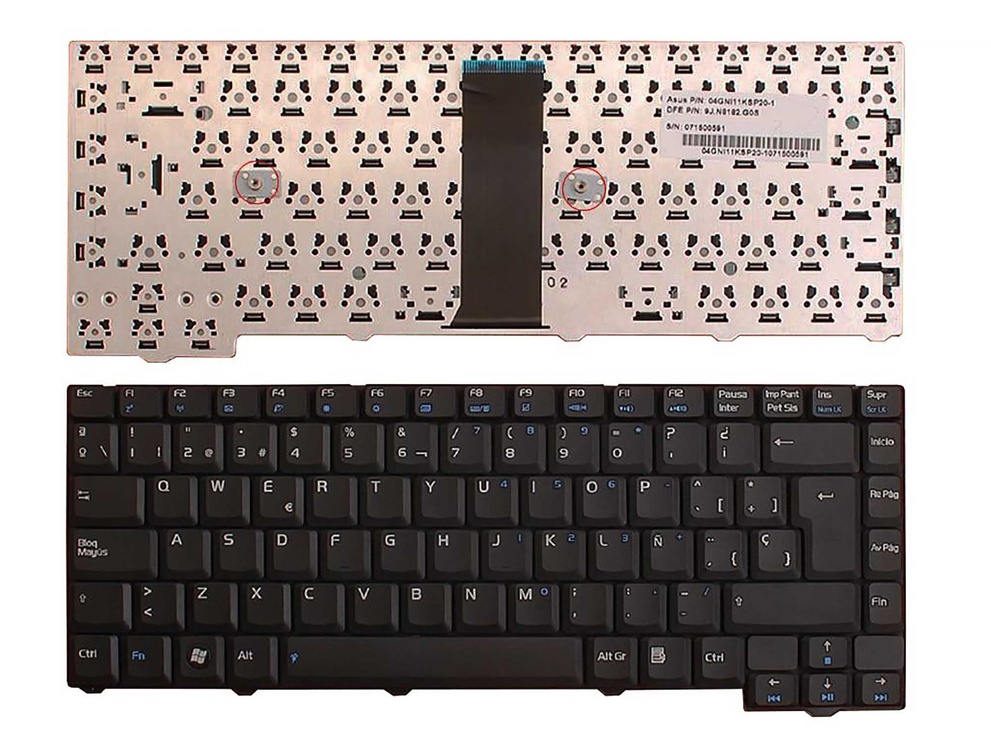 TECLADO PARA PORTATIL ASUS F2 04GNI11KSP20-1 28 PINES