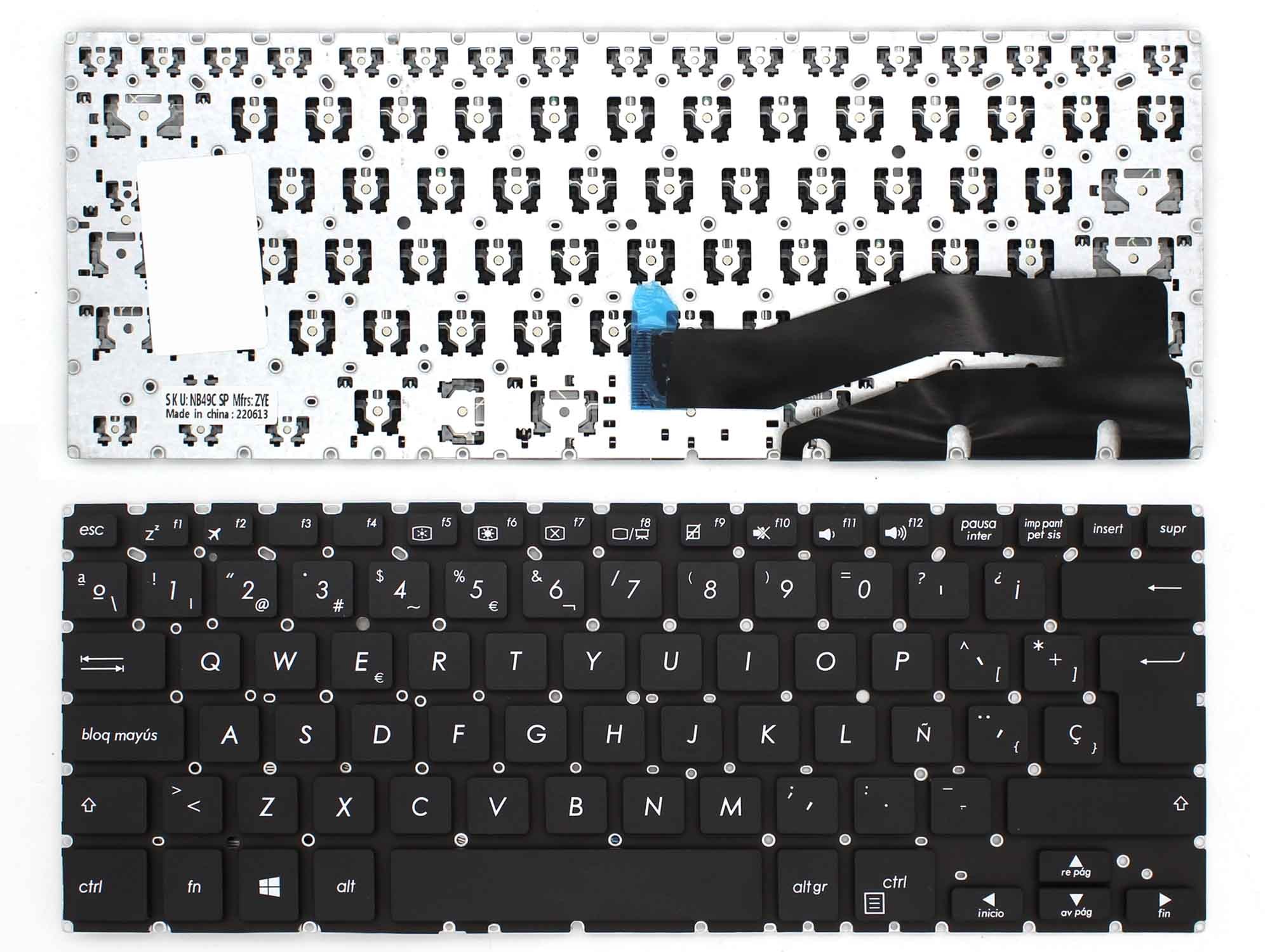 TECLADO PARA PORTATIL ASUS VIVOBOOK FLIP 14 TP410 TP410U TP410UA TP410UF TP410UR TP401