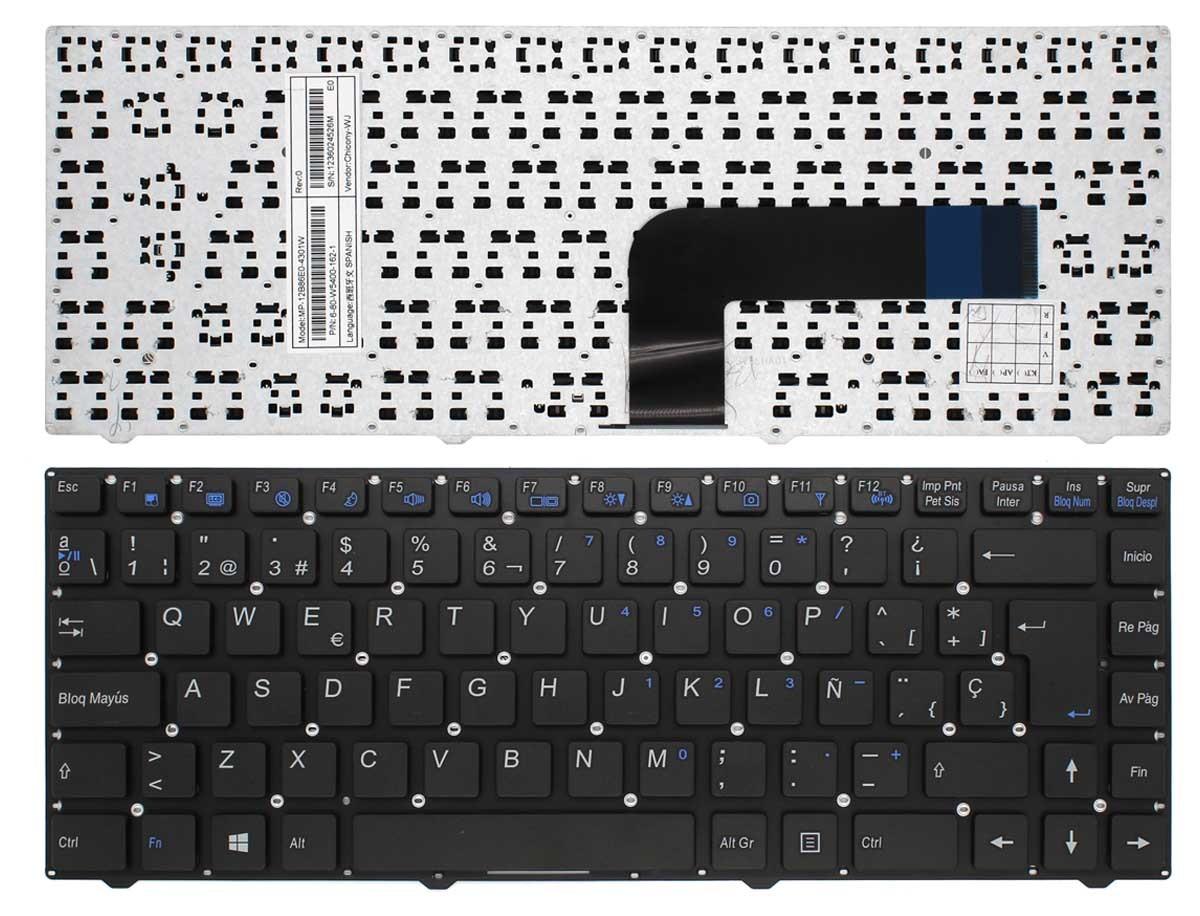 TECLADO PARA PORTATIL CLEVO W540 W5400