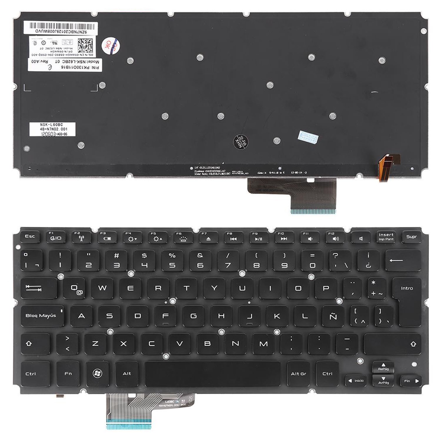TECLADO PARA PORTATIL DELL XPS 14 L421X 15 L521X