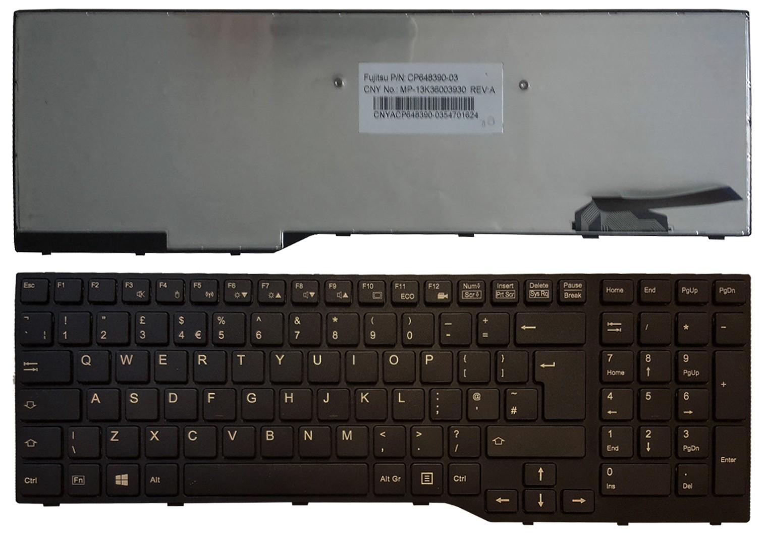TECLADO PARA PORTATIL FUJITSU LIFEBOOK AH544 A544 A555 A514 INGLÉS