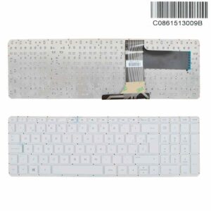 TECLADO PARA PORTATIL HP 15-P 17-F BRANCO